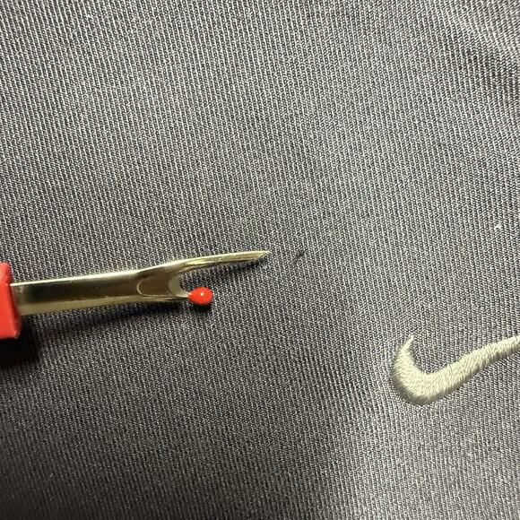 Nike Dri-Fit Cropped Capri Running Pants Women's Small Gray Filament Pocket - Picture 4 of 8